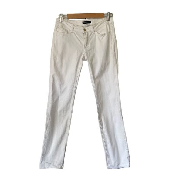 Dolce & Gabbana White Cotton Blend Low Waist Jeans, Size 38 ⬇️ - Picture 1 of 4